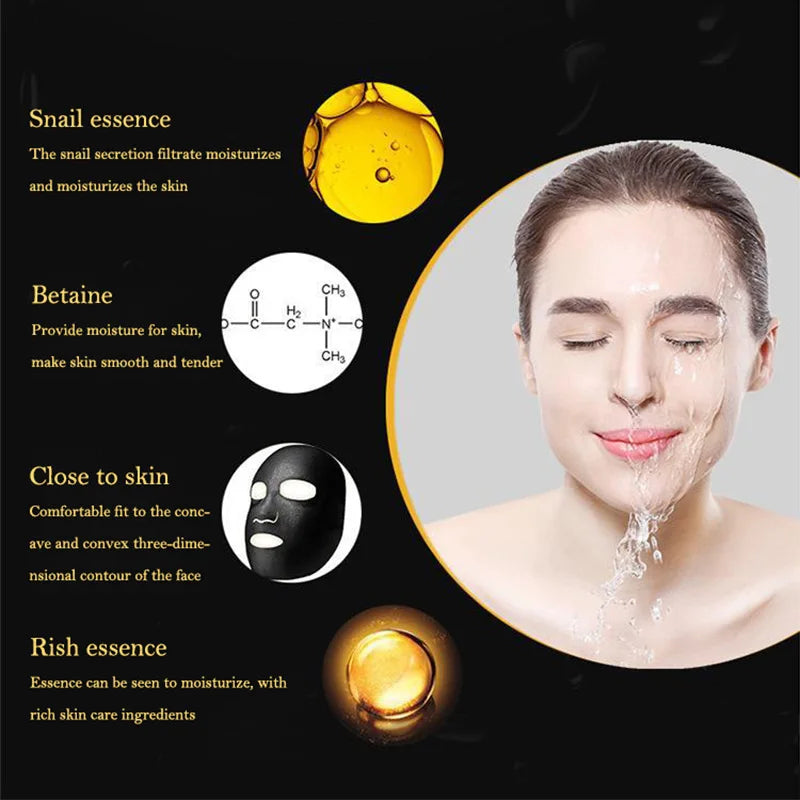Snail Essence Black Facial Masks